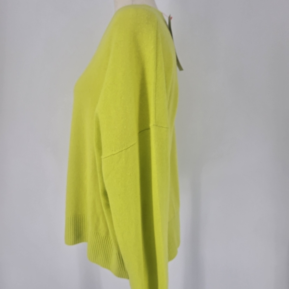 Sweaty Betty Cashmere Blend Jumper – Acid Yellow, Size XL NWT - Picture 4 of 11